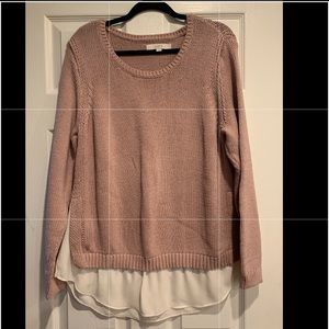 LOFT Blush Pink Sweater